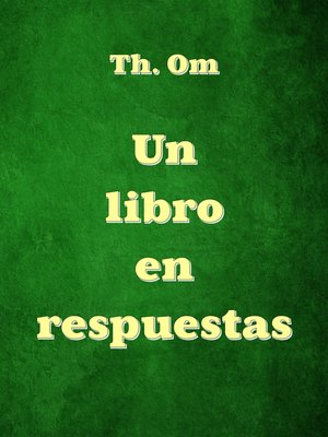 cover image of Un libro en respuestas